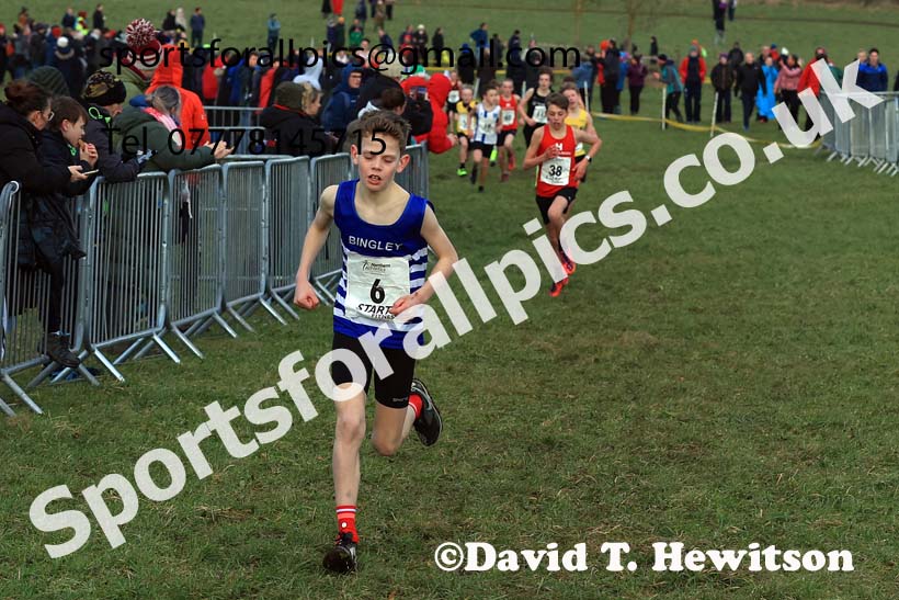 Boys Under-13s 2024 Northern Cross Country Champs., Sedgefield. Photo: David T. Hewitson/Sports for All Pics
